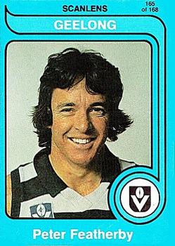 1980 Scanlens VFL #165 Peter Featherby Front